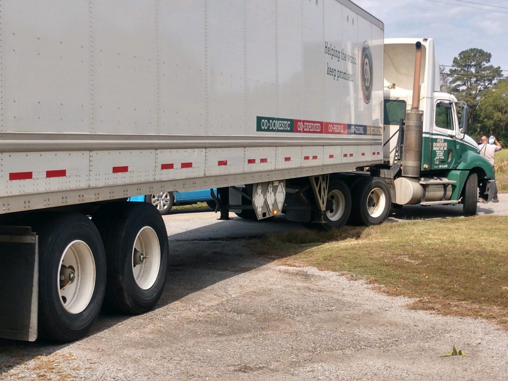 Truck Stuck on Manning Road