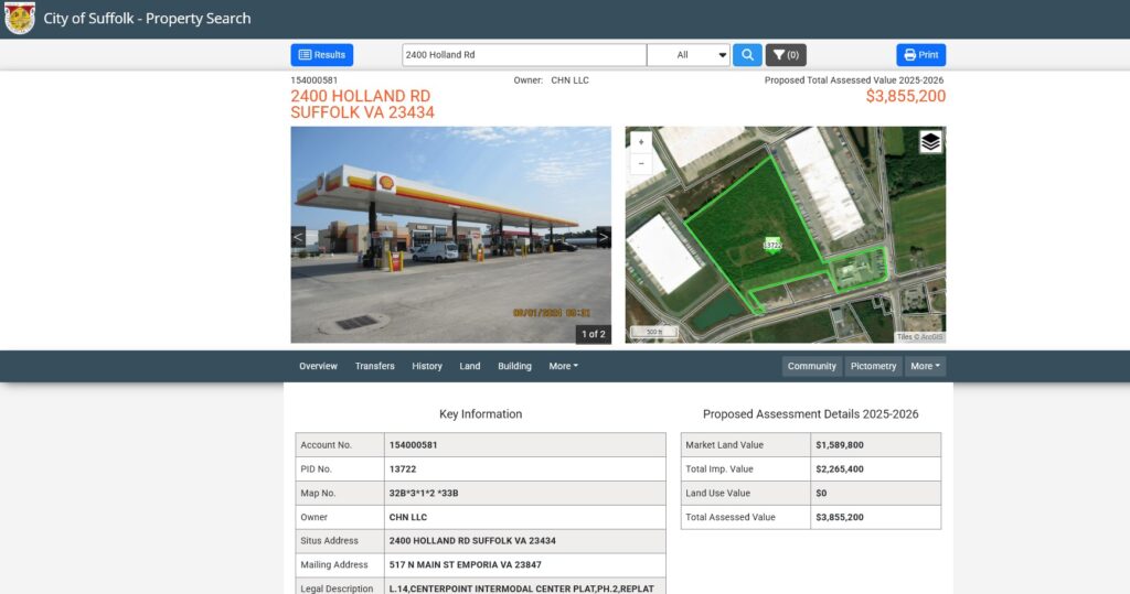 2400 Holland Rd (Shell & Pilot Station) Assessment