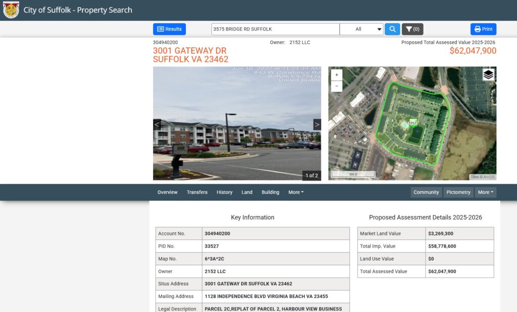 3001 Gateway Dr (Clairmont at Harbour View) Assessment