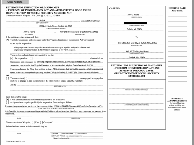 File Received, Rights Violated